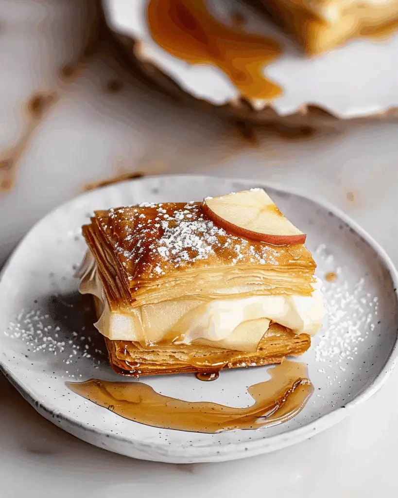 Apple Mille-Feuille With Vanilla Custard (Gluten-Free)