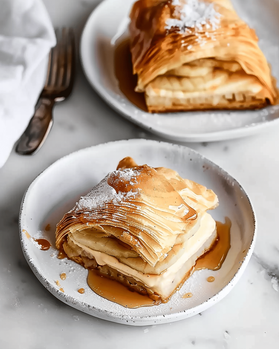 Apple Mille-Feuille With Vanilla Custard (Gluten-Free)