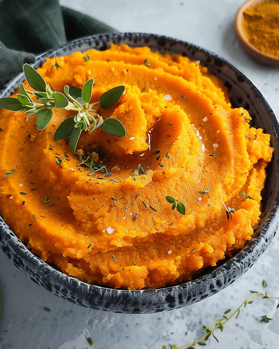 Mashed Sweet Potato with Brown Butter