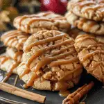 Caramel-Drizzled Apple Cinnamon Cookies