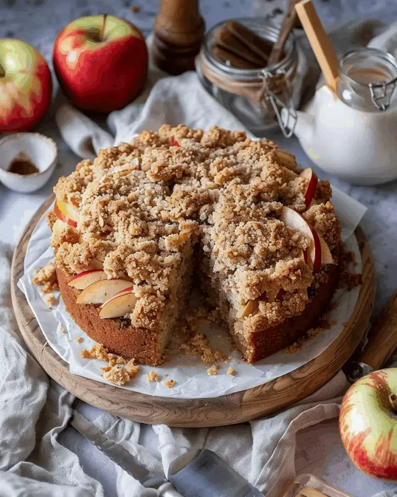 Chai Apple Crumb Cake