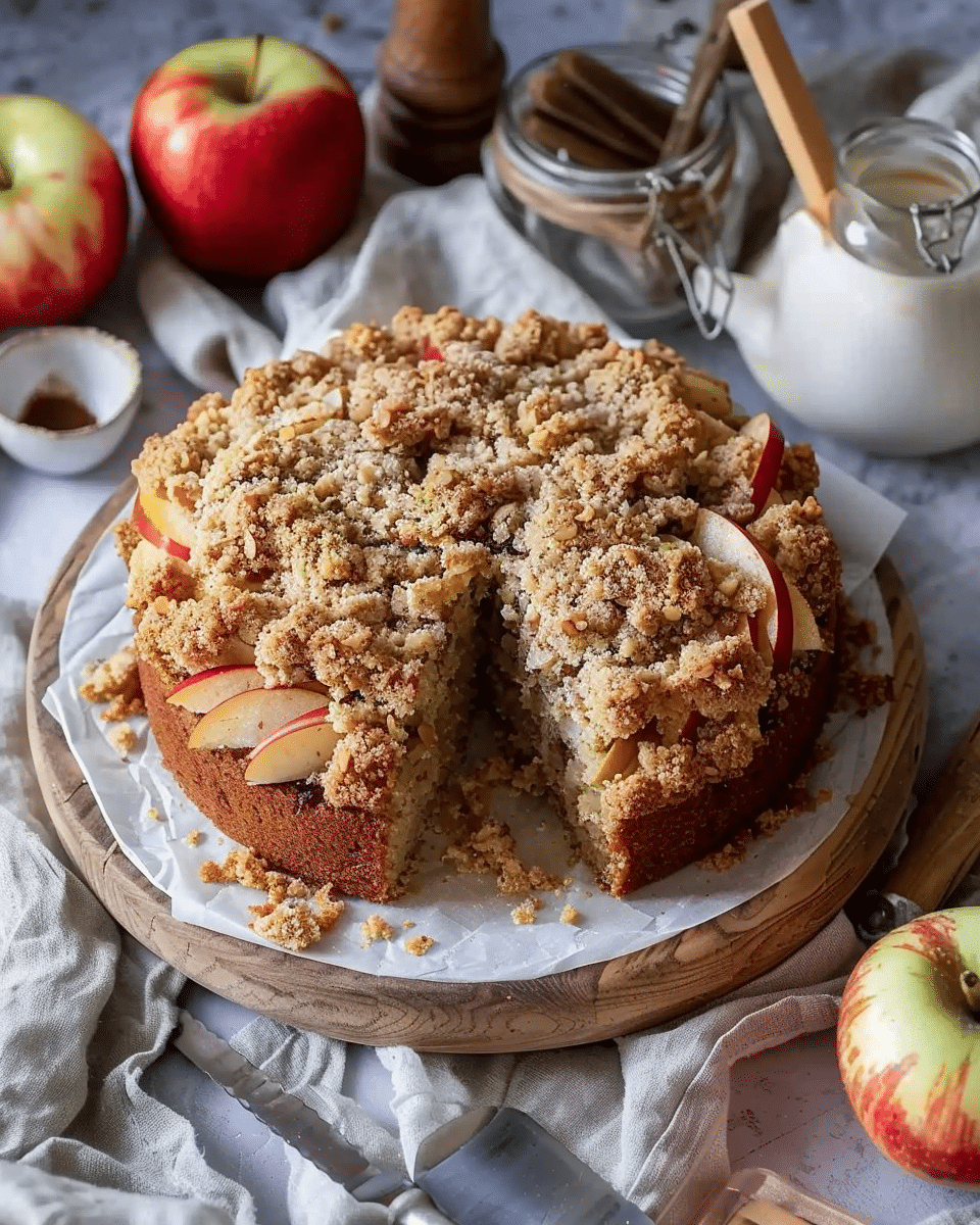 Chai Apple Crumb Cake