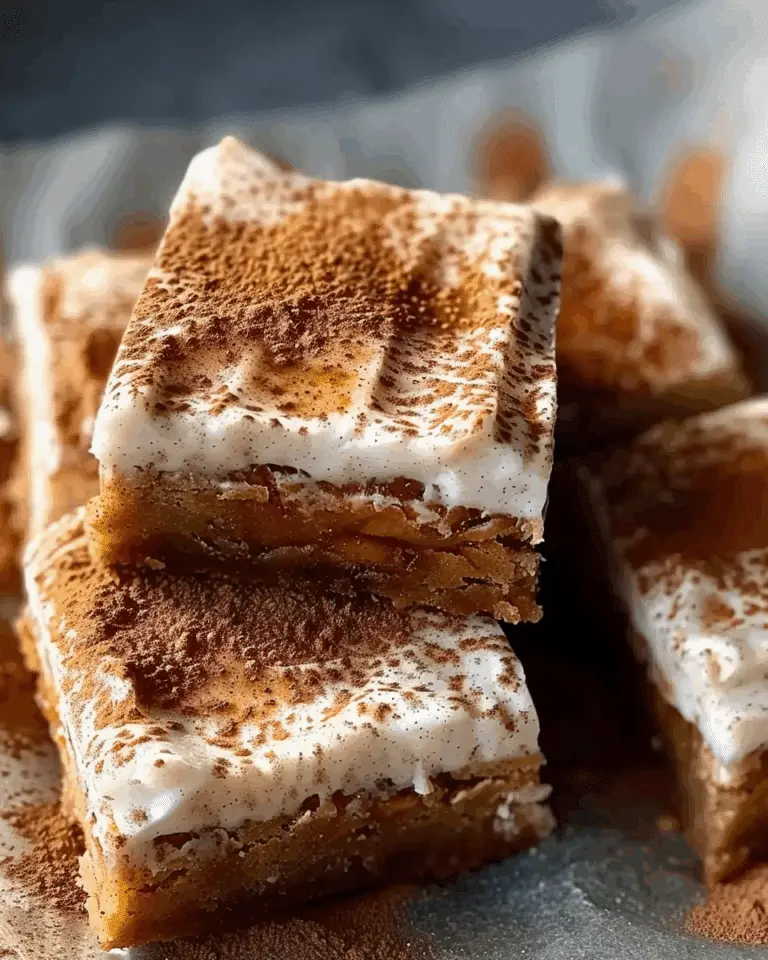 Cinnamon Blondies with Caramelized Apples and Cream Cheese Frosting