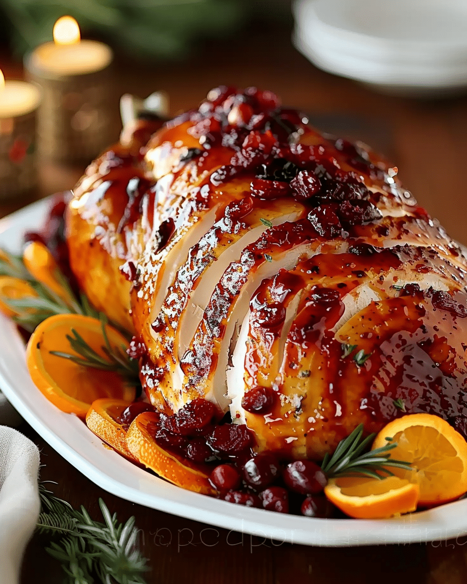 Cranberry Orange Glazed Turkey Breast Recipe
