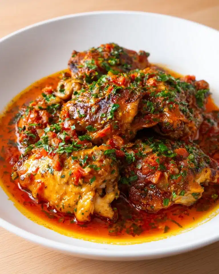 Chakhokhbili: Georgian Chicken with Tomatoes & Herbs Recipe