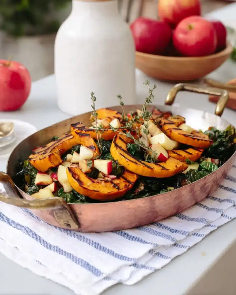 Roasted Delicata Squash with Apples Recipe