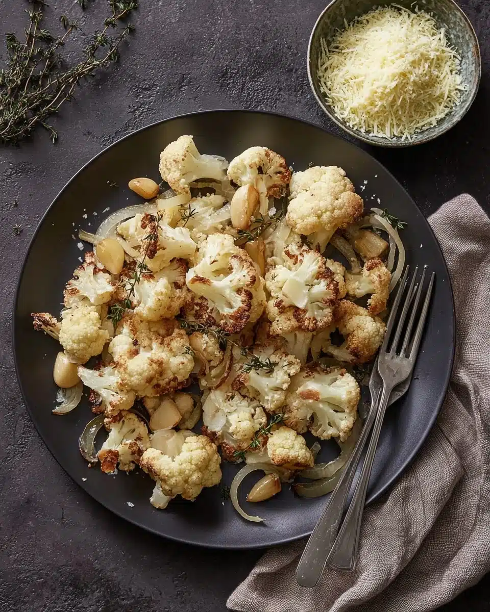 Parmesan Roasted Cauliflower Recipe