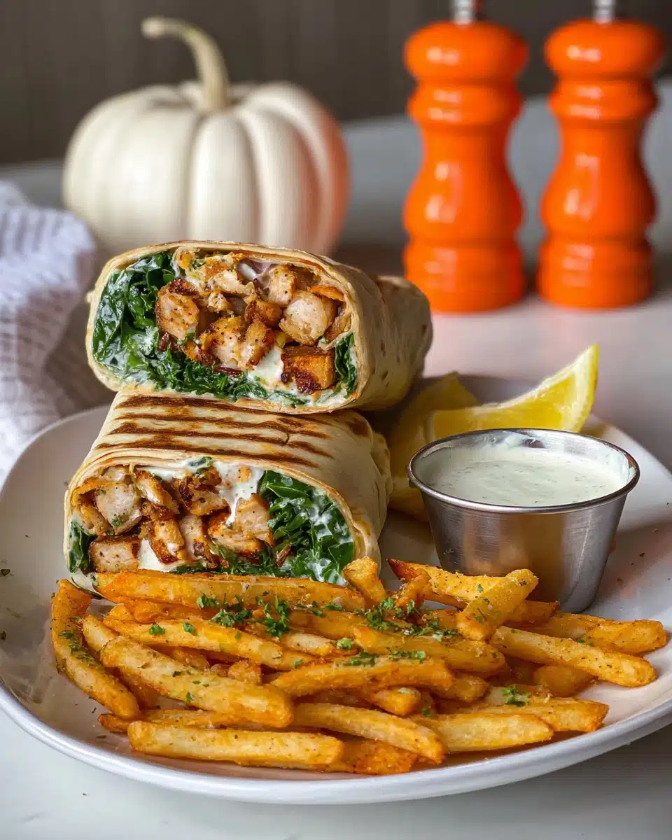 Easy Crispy Chicken Caesar Wraps (Extra Crunchy!) Recipe