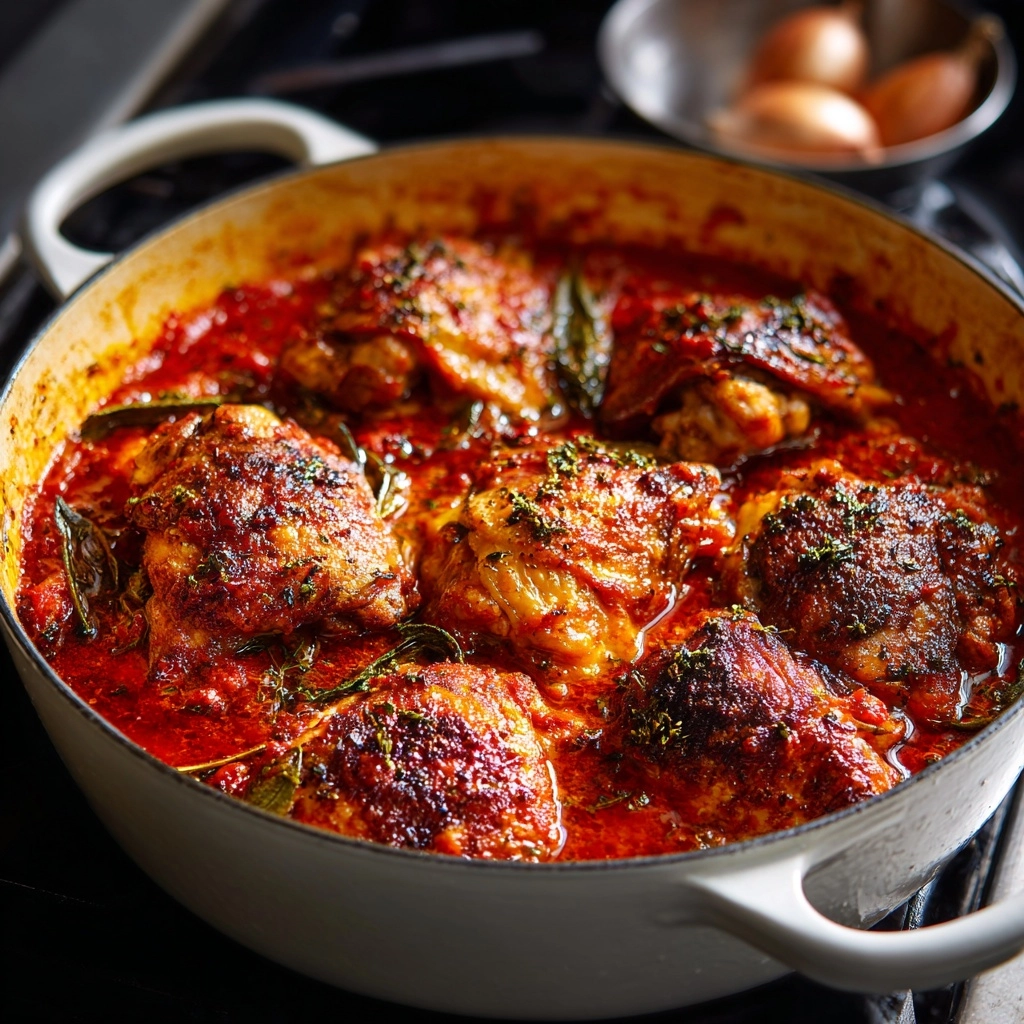 Chakhokhbili: Georgian Chicken with Tomatoes & Herbs Recipe 4 Chakhokhbili: Georgian Chicken with Tomatoes & Herbs Recipe - Recipe Image
