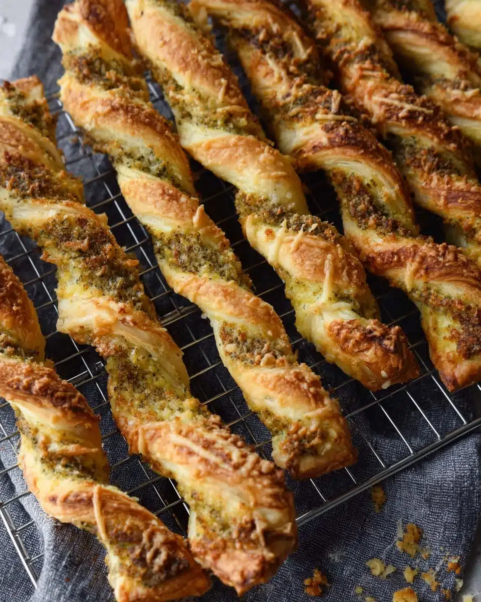 Pesto-Cheese Straws! Recipe