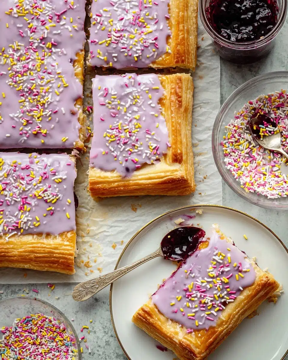 Giant Triple Berry Lavender Pop Tart Recipe