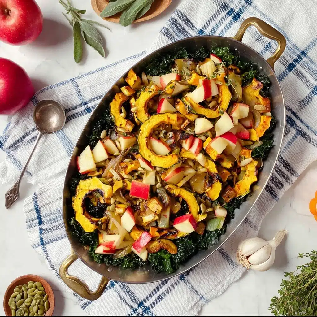 Roasted Delicata Squash with Apples Recipe - Recipe Image