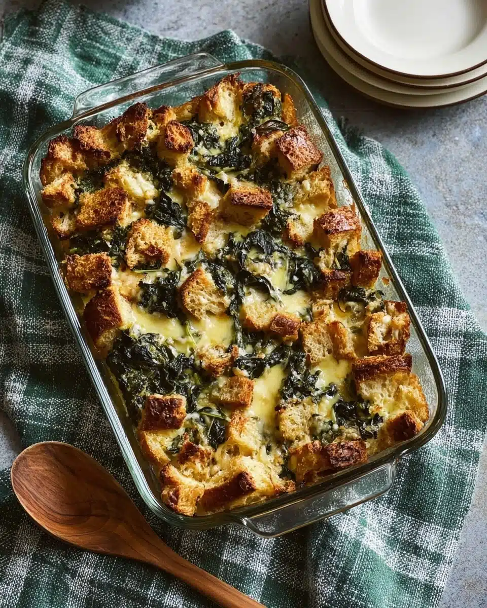 Spinach Artichoke Strata Recipe