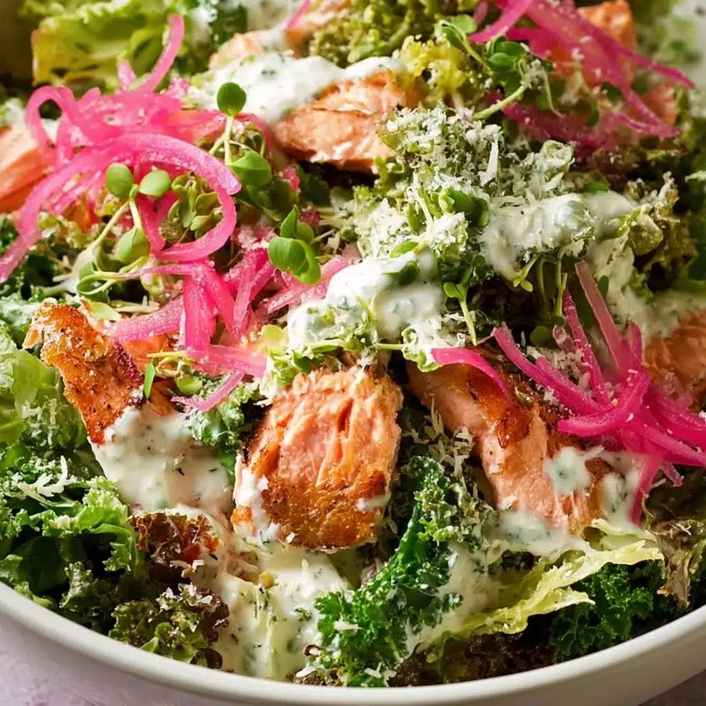 Celebration Salmon Salad with Yoghurt Ranch Dressing Recipe 5 Celebration Salmon Salad with Yoghurt Ranch Dressing Recipe - Recipe Image