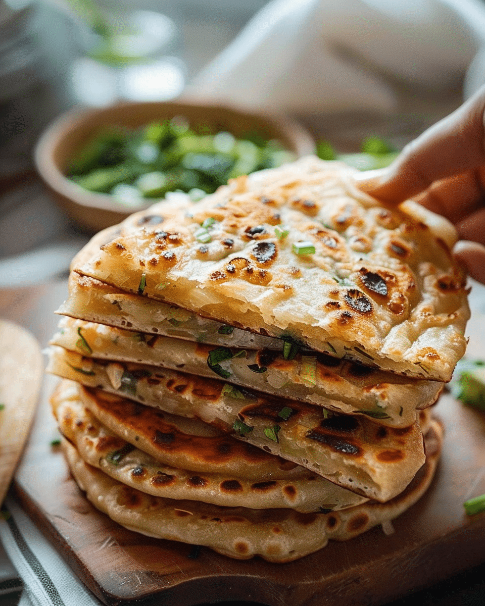Chinese Scallion Pancakes (葱油饼)