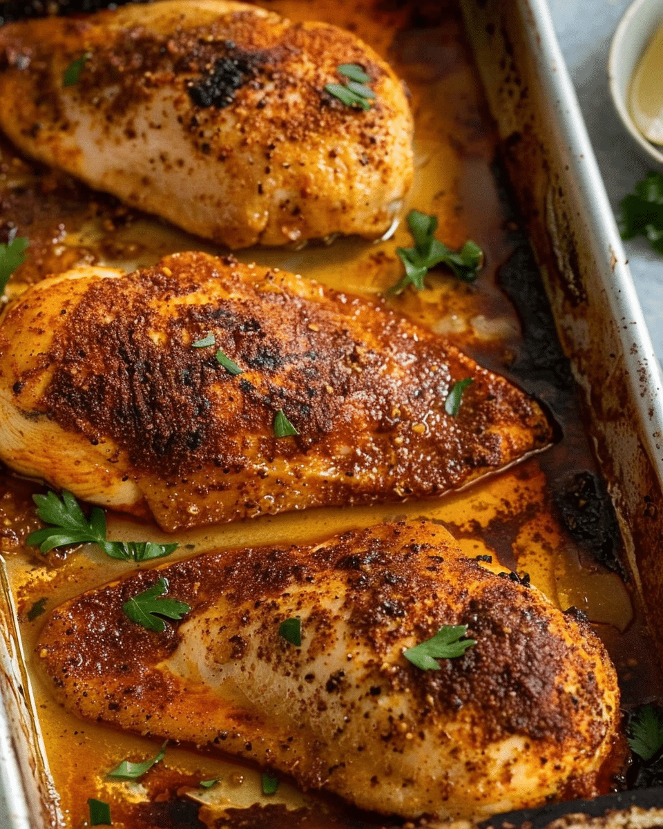 3-Ingredient Oven-Baked Cajun Chicken