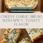 Toasty Spicy Cheesy Garlic Bread Recipe
