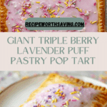 Giant Triple Berry Lavender Pop Tart Recipe