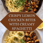 Crispy Lemon Chicken Bites & Spaghetti Recipe