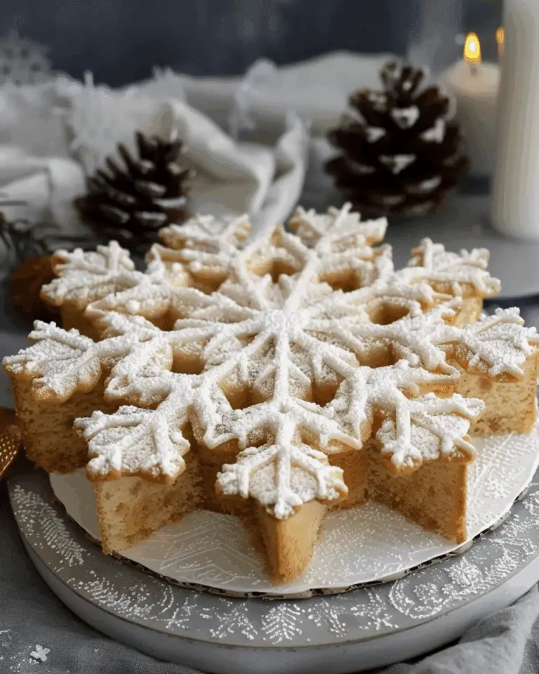 Almond Snowflake Cake