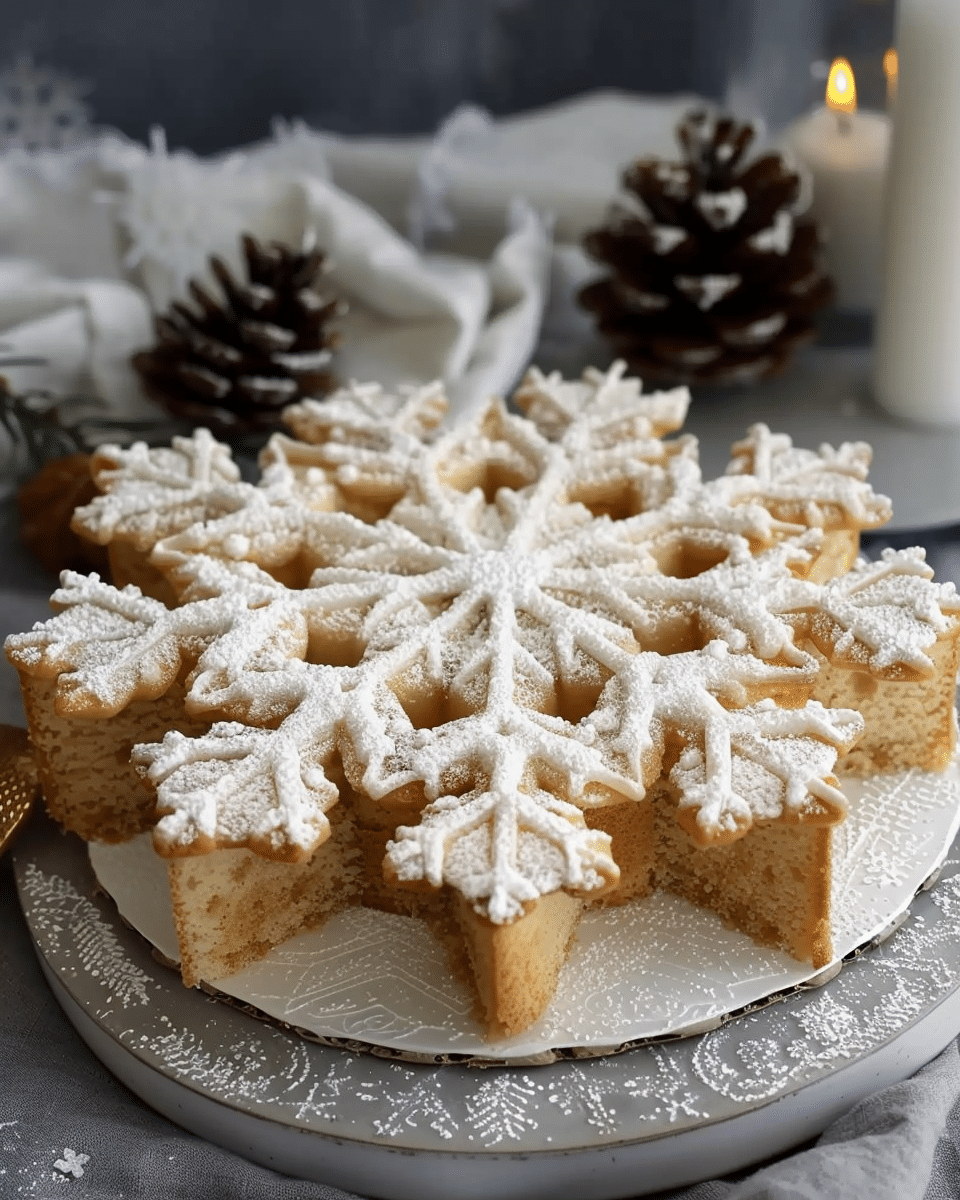 Almond Snowflake Cake