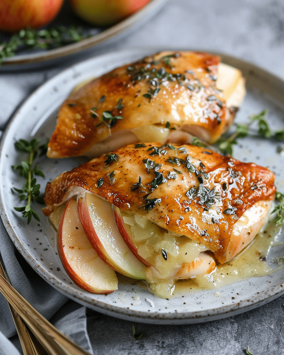 Apple and Brie Stuffed Chicken Breast