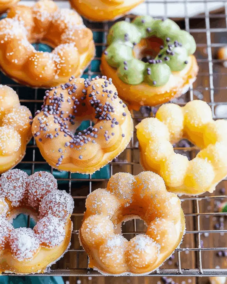 Baked Mochi Pon De Ring Donuts