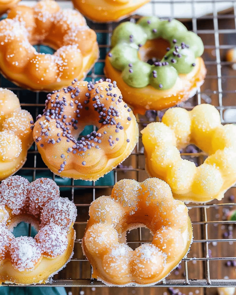 Baked Mochi Pon De Ring Donuts