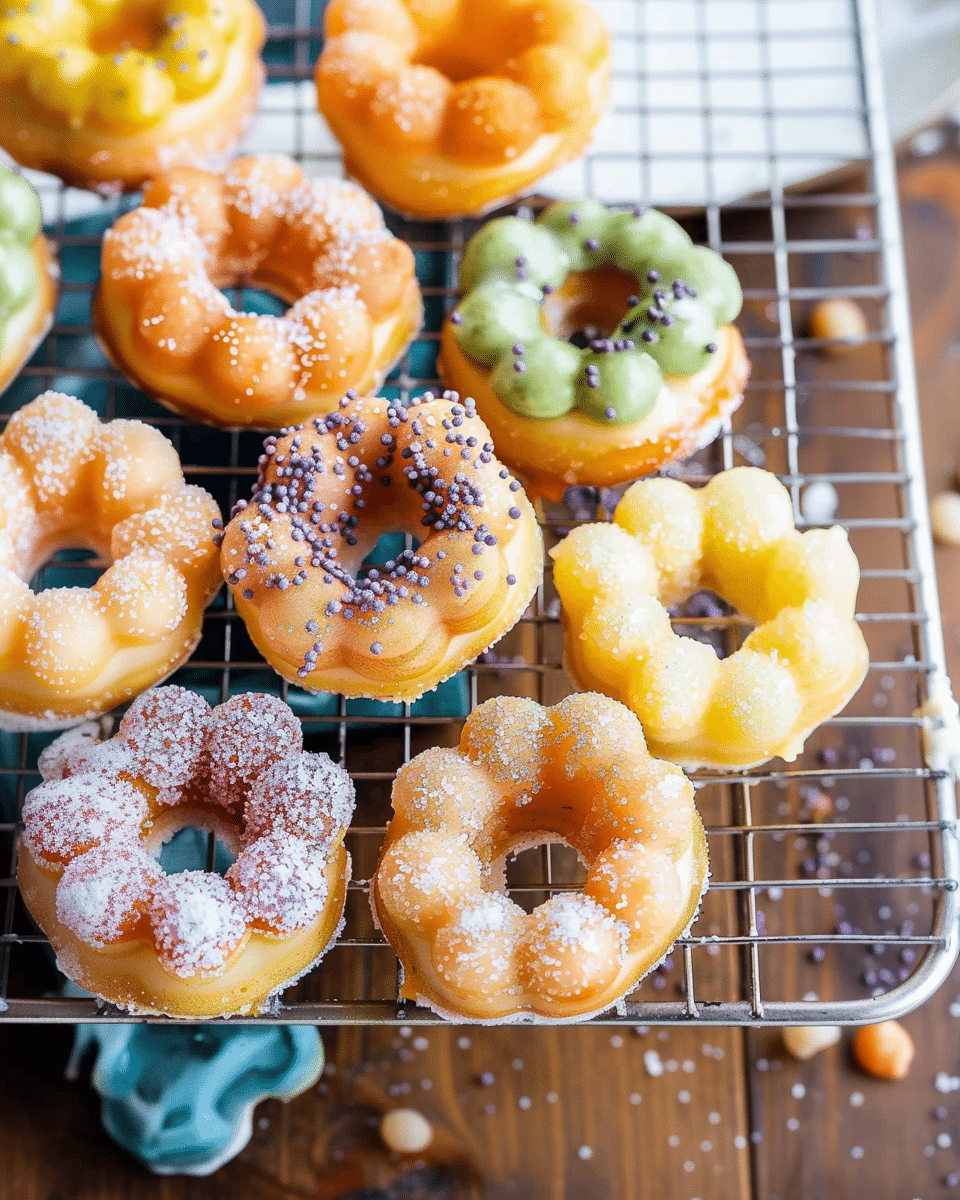 Baked Mochi Pon De Ring Donuts