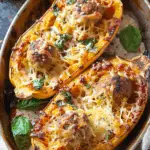 Baked Spaghetti Squash with Meatballs