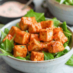 Buffalo Tofu Salad with Creamy Hemp Ranch