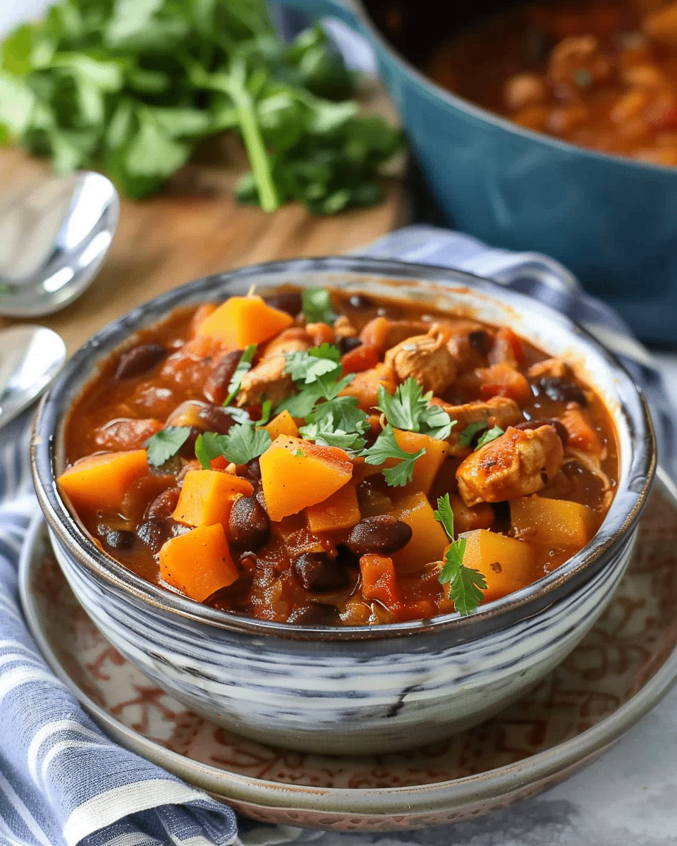 Butternut Squash Chicken Chili