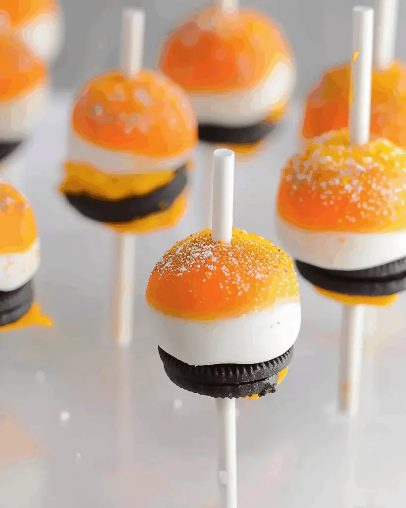 Candy Corn Oreo Pops
