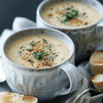 Celeriac, Pear and Blue Cheese Soup