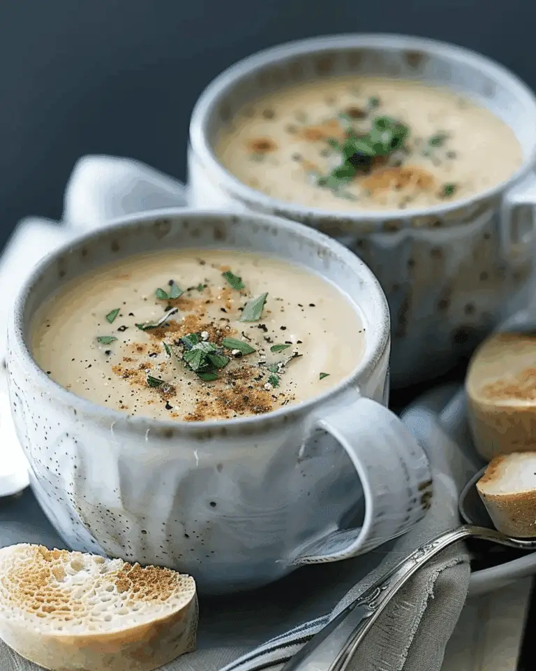 Celeriac, Pear and Blue Cheese Soup