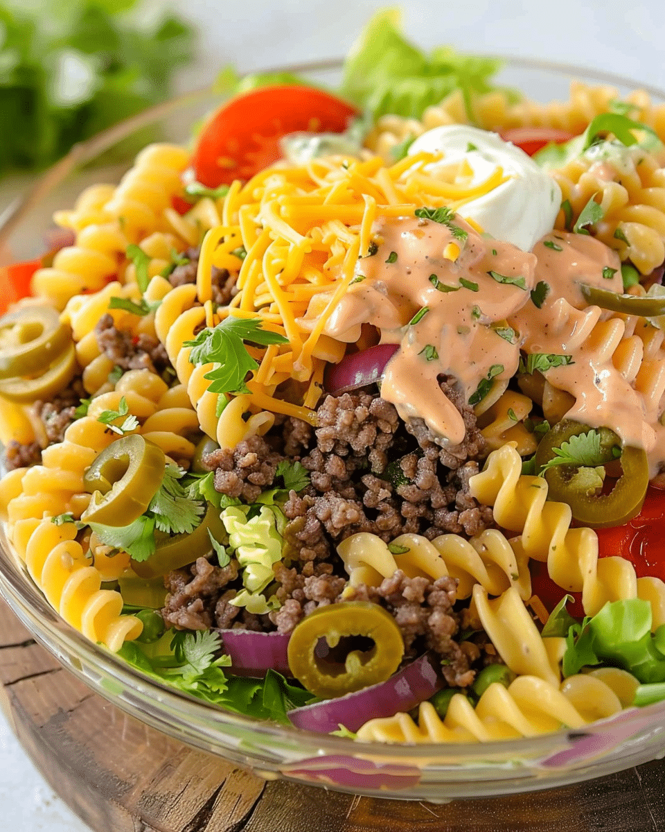 Cheeseburger Pasta Salad