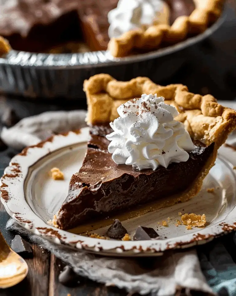 Magical Chocolate Pie (Chess Pie)