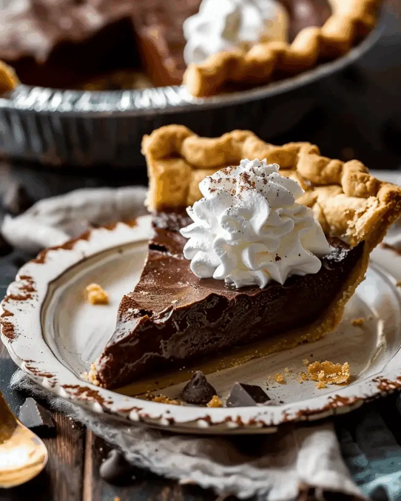 Magical Chocolate Pie (Chess Pie)