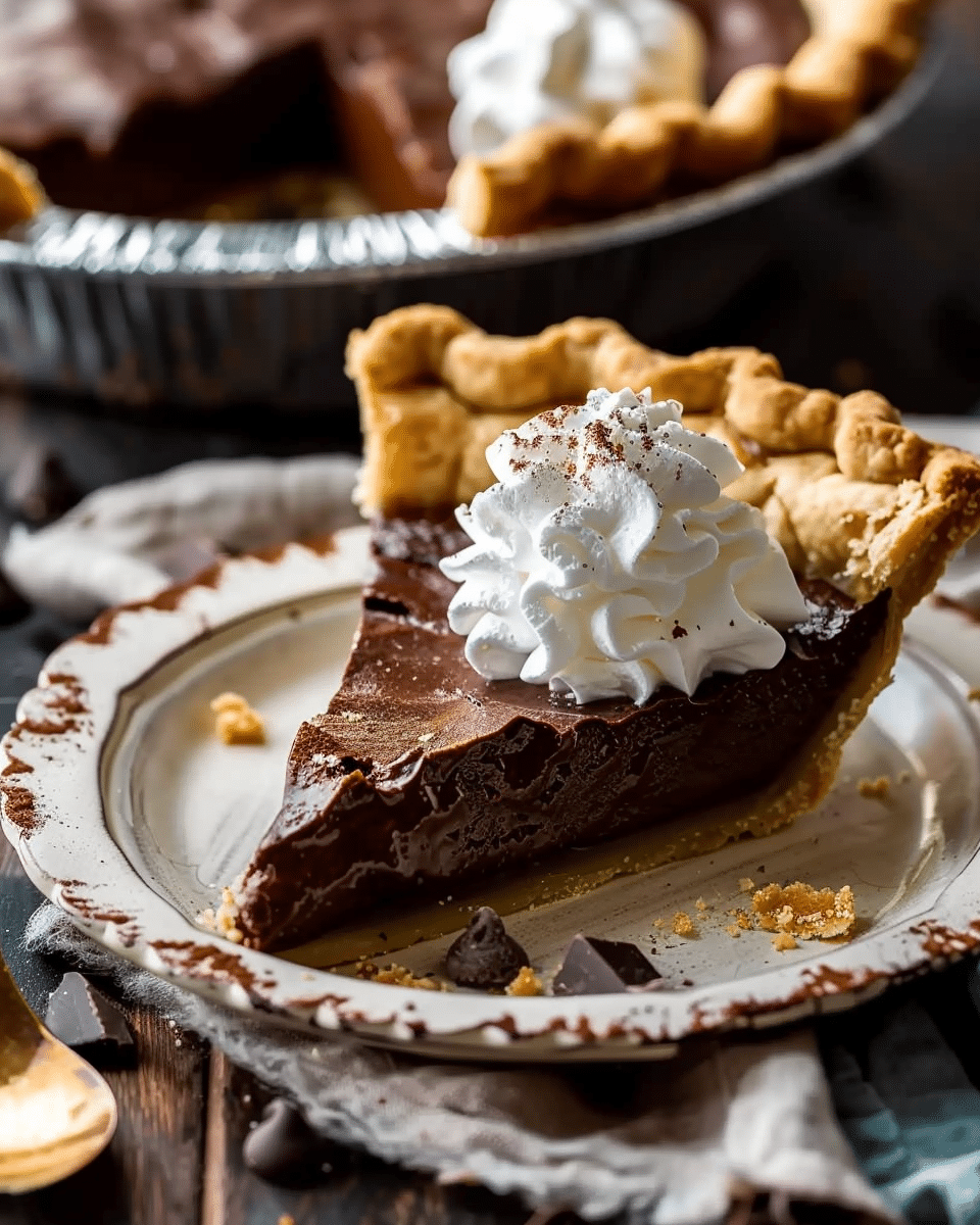 Magical Chocolate Pie (Chess Pie)