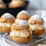 Craquelin Choux Pastry with Salted Caramel Cream