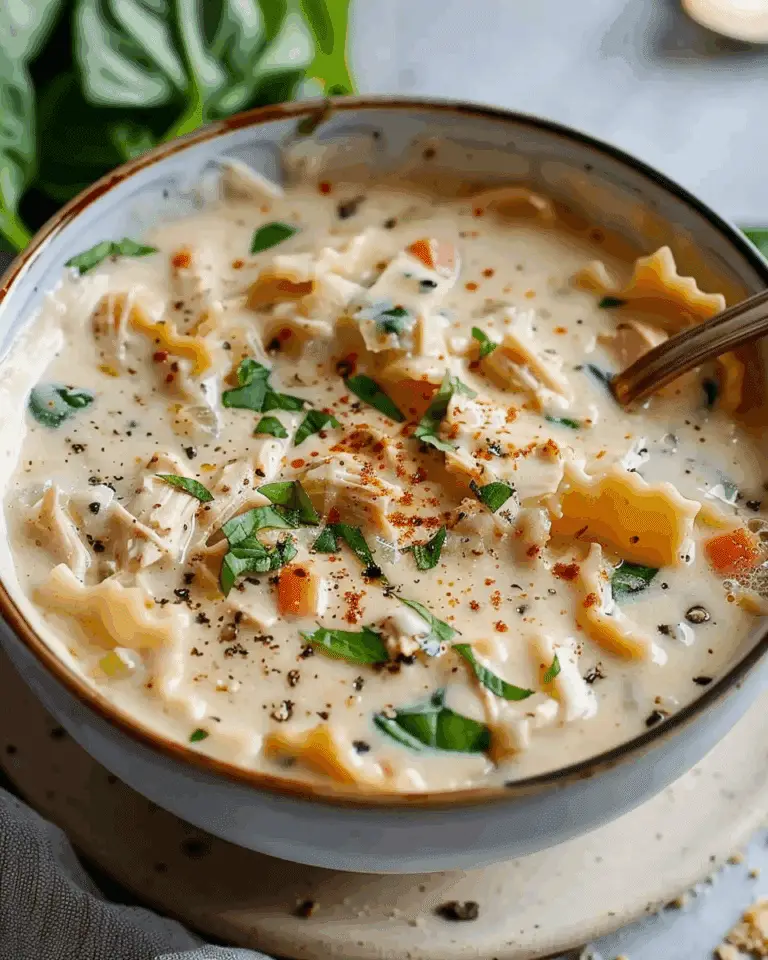 Creamy Chicken Lasagna Soup
