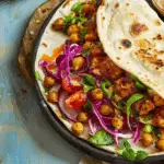 Crispy Chickpea Stuffed Wraps