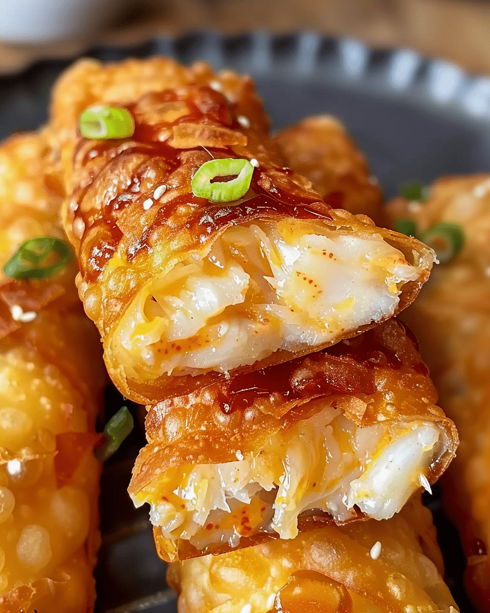 Crab Rangoon Egg Rolls