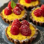 Easy-Peasy Raspberry Tarts with Passion Fruit Curd