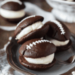 Football Shaped Whoopie Pies