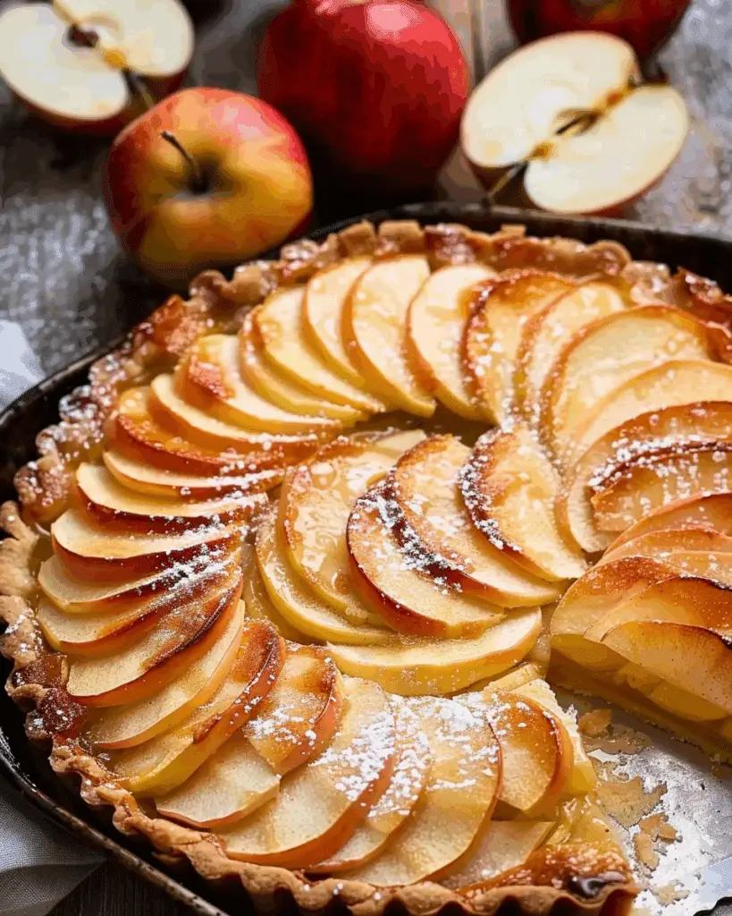 Easy French Apple Tart – Tarte Fine aux Pommes