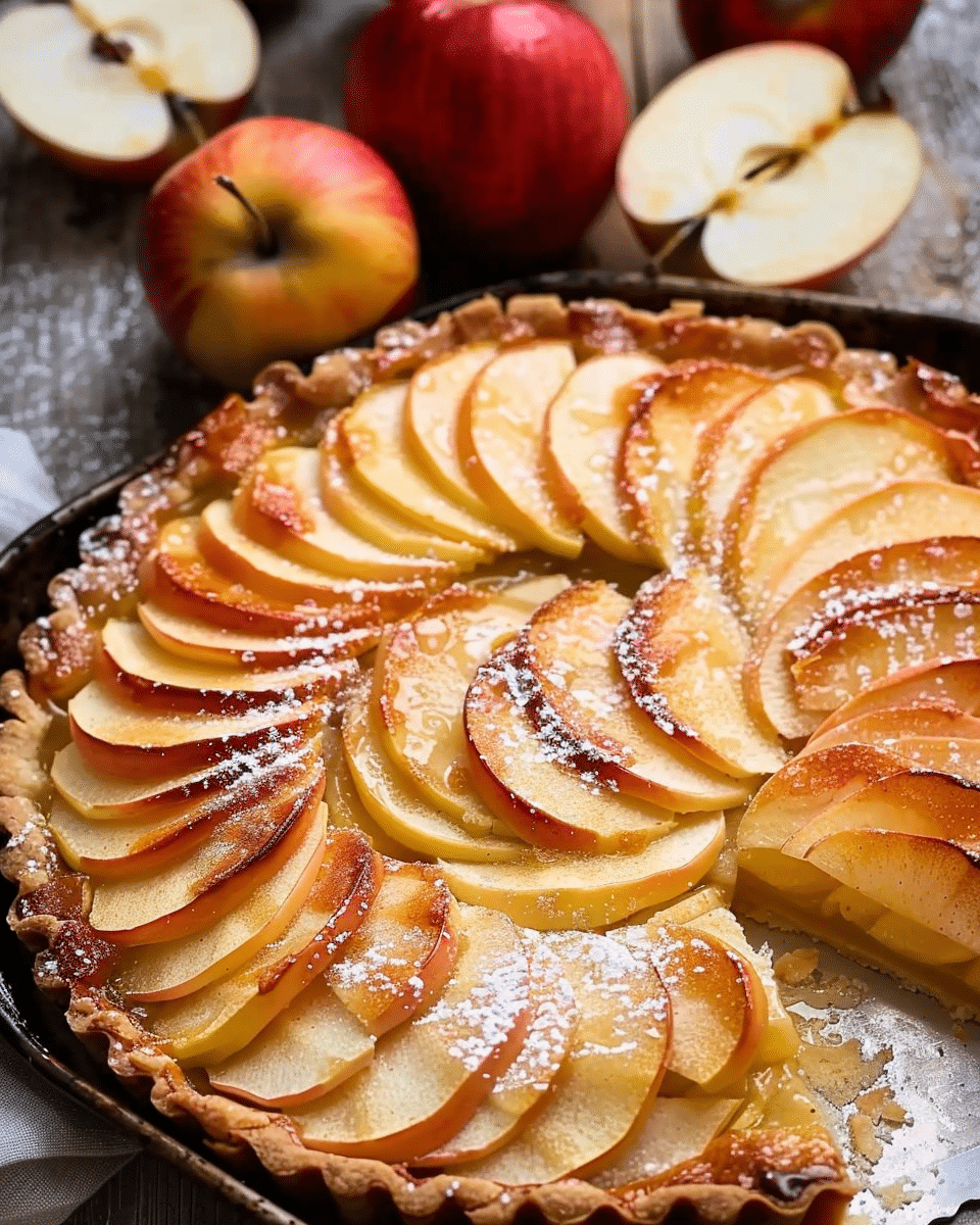 Easy French Apple Tart – Tarte Fine aux Pommes
