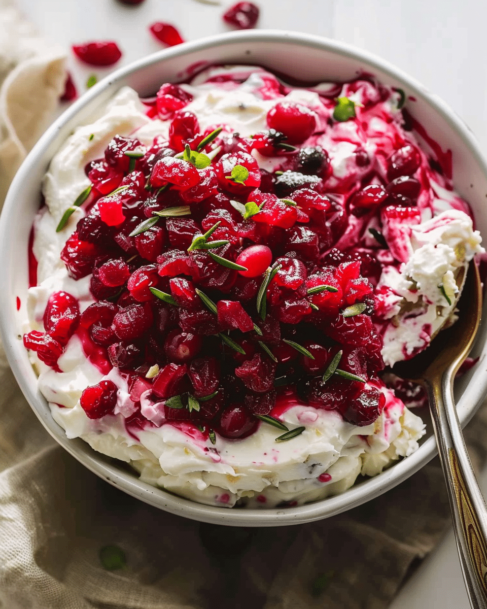Fresh Cranberry Jalapeño Cream Cheese Dip