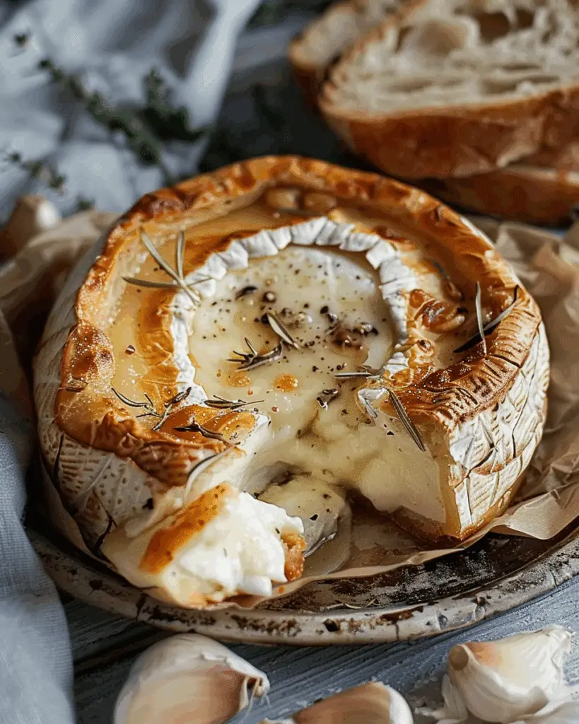 Garlic Baked Brie