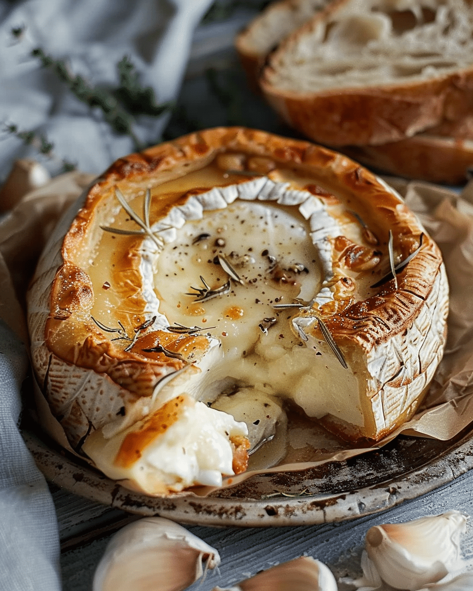 Garlic Baked Brie